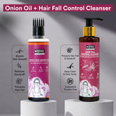 MYKK Onion Hair Growth Oil + Hair Fall Control Cleanser Shampoo - Mykk Store