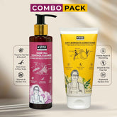 MYKK Hair Fall Control Cleanser Shampoo + Soft & Smooth Conditioner Combo Pack - Mykk Store
