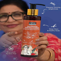 MYKK  Limited Edition Treasury 7-Pack(MYKK Hair Damage Control Cleanser Shampoo+Hair Fall Control Shampoo+14 in 1 Champi Hair Oil)