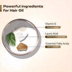 MYKK Shuddh Nariyal Oil 200ml & Hair Fall Control Cleanser Shampoo 200ml Combo | 100% Virgin Cold Pressed Coconut Oil for Skin & Hair with Anti-Hair Fall Shampoo