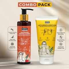 MYKK Hair Damage Control Cleanser Shampoo  + Soft & Smooth Conditioner Combo Pack - Mykk Store