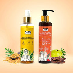 Mykk Champi Oil + Hair Damage Repair Cleanser Shampoo Combo – Winter Hair Care for Restored & Nourished Hair - Mykk Store
