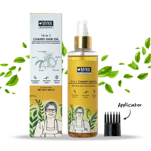 14 In 1 Champi Hair Oil - 200 ML + Comb Applicator - Mykk Store