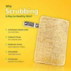 MYKK Natural Loofah Rectangular - Mykk Store