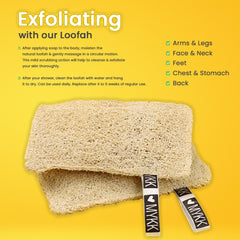 MYKK Natural Loofah Rectangular - Mykk Store