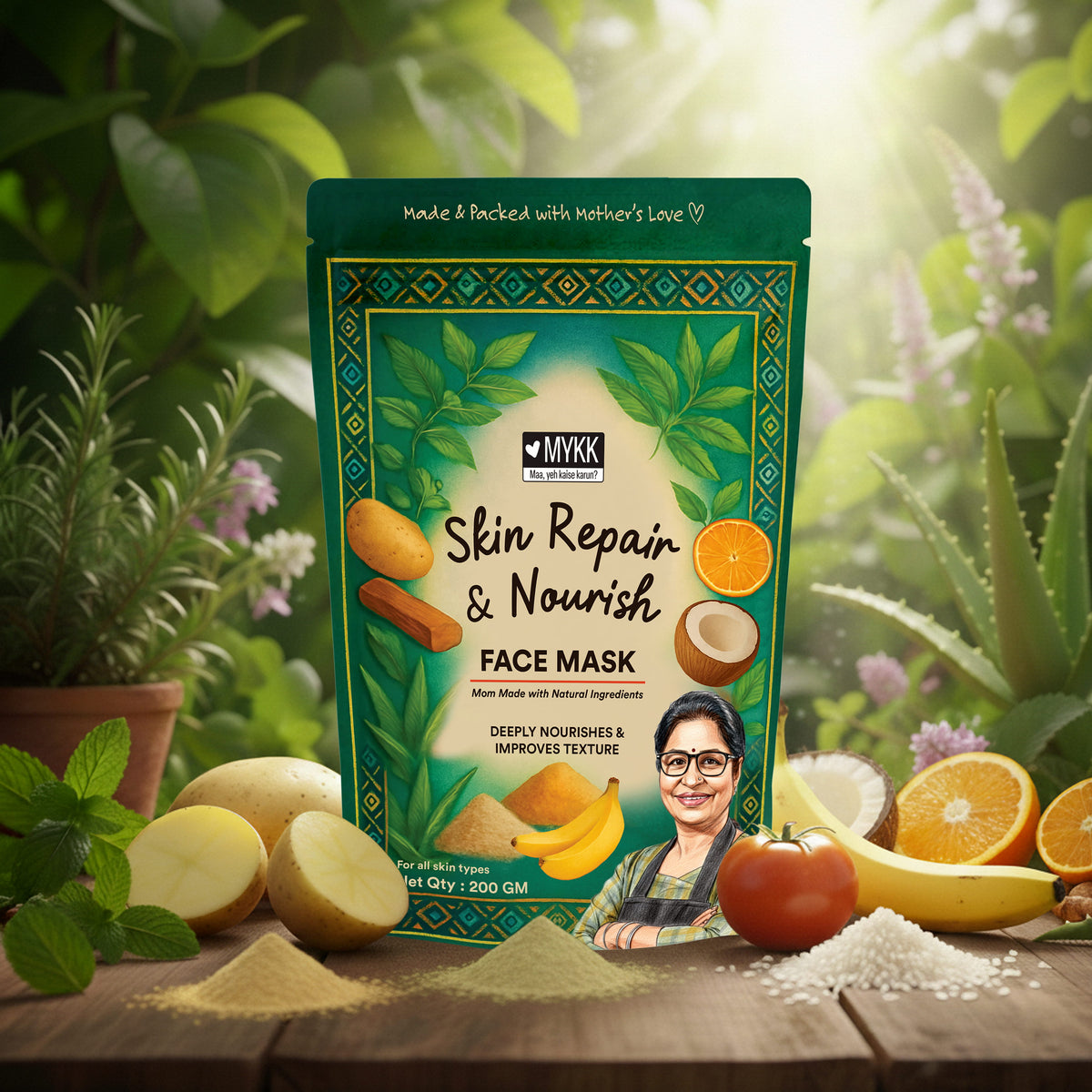 MYKK Skin Repair & Nourish Face Mask 200gm - Mykk Store