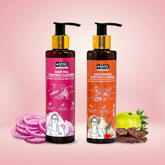 MYKK Hair Damage Control Cleanser Shampoo + Hair Fall Control Cleanser Shampoo Combo Pack - Mykk Store