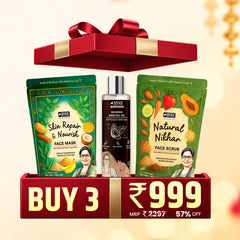Ganesh Chaturthi Mega Saver : 3 Products Combo - Face Scrub, Face Mask & Virgin Coconut Oil