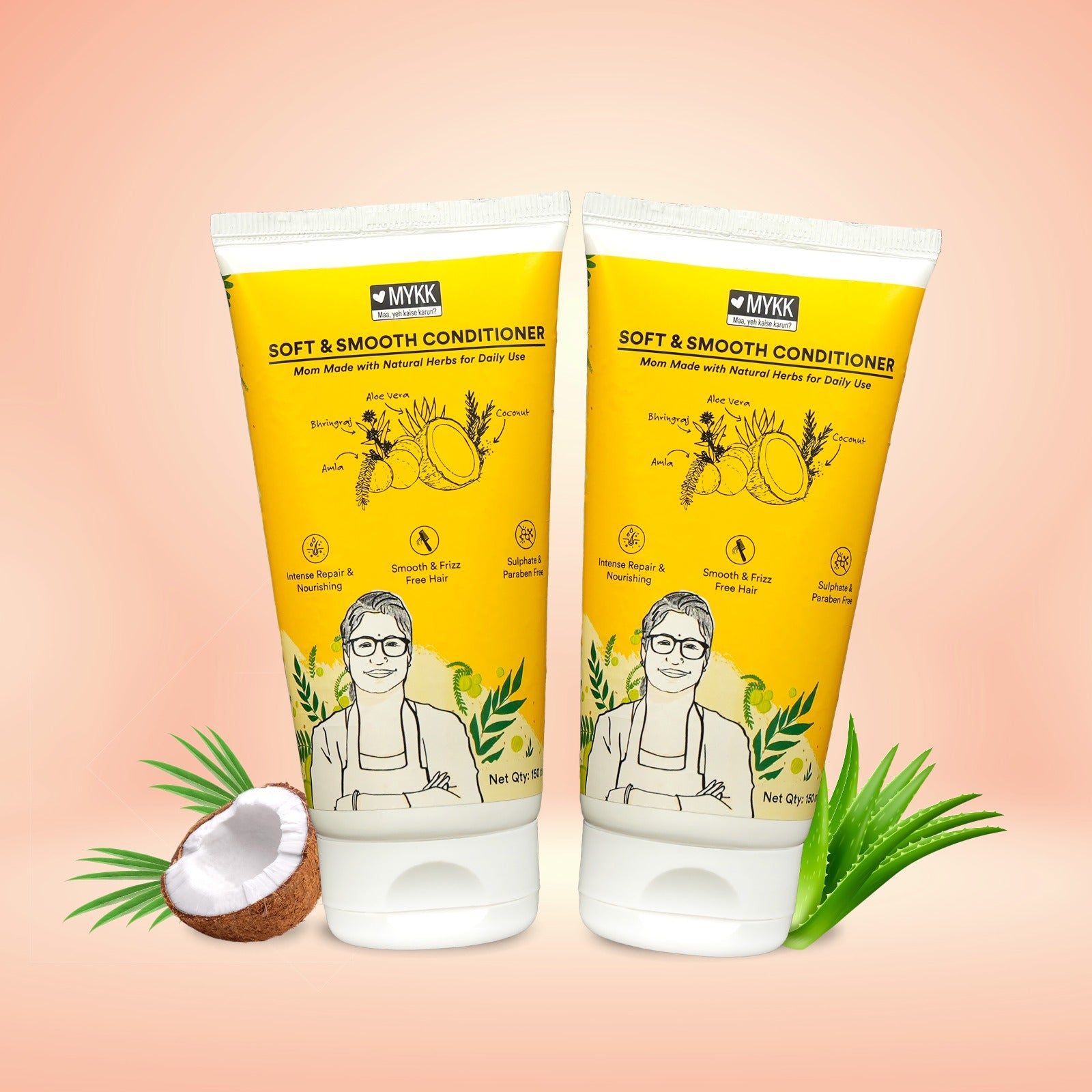 Hair Conditioner Combo Pack of 2 – Sulphate Free | MYKK - Mykk Store